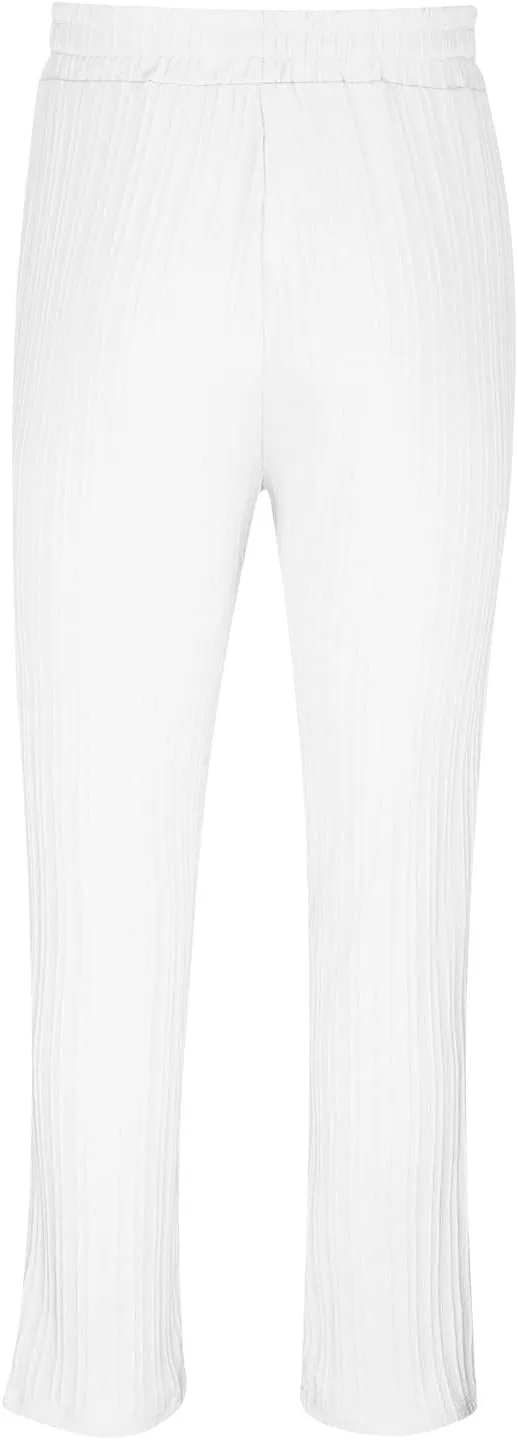 Dademeo Stripe Cotton Linen Pants for Men Comfy Breathable Casual Elastic Waist Straight Leg Pocket Business Pencil Trousers