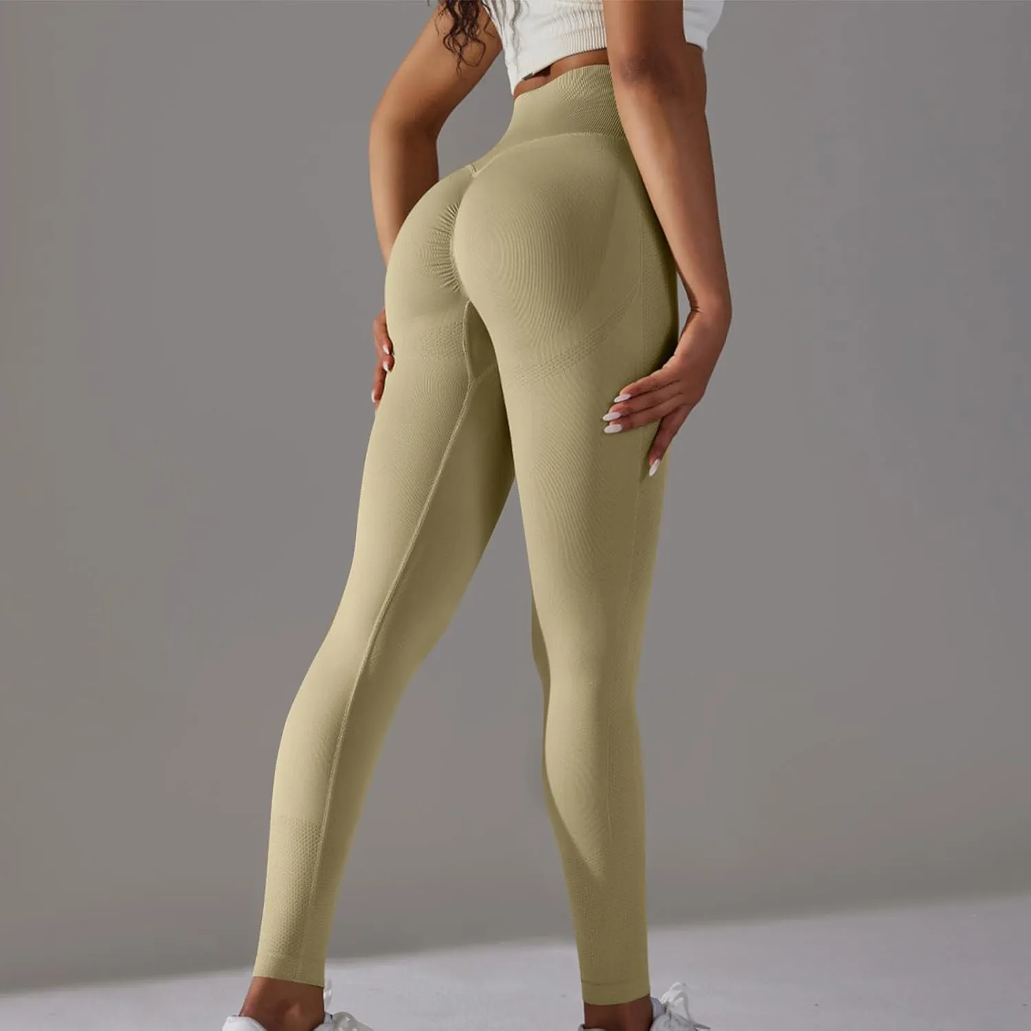 fartey Womens High Waist Yoga Pants Breathable Stretch Compression Workout Leggings Tummy Control Buttery Soft Tights