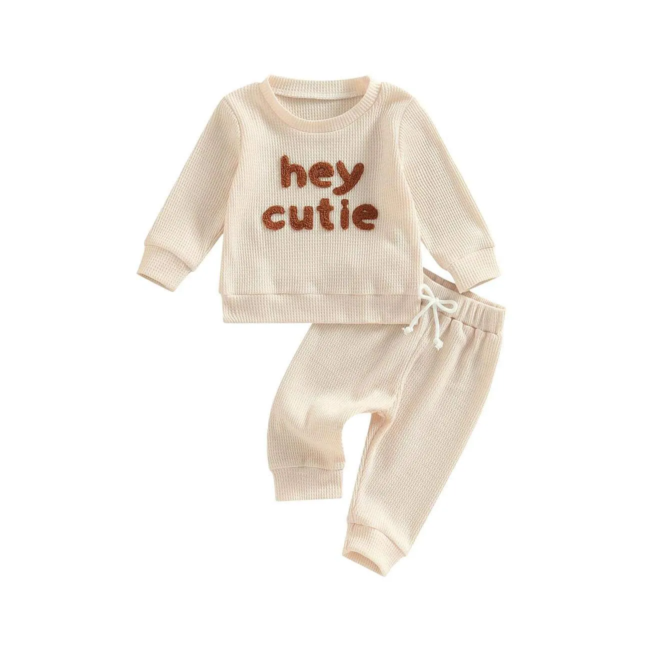 Hey Cutie Apricot 2 Piece Tracksuit Set