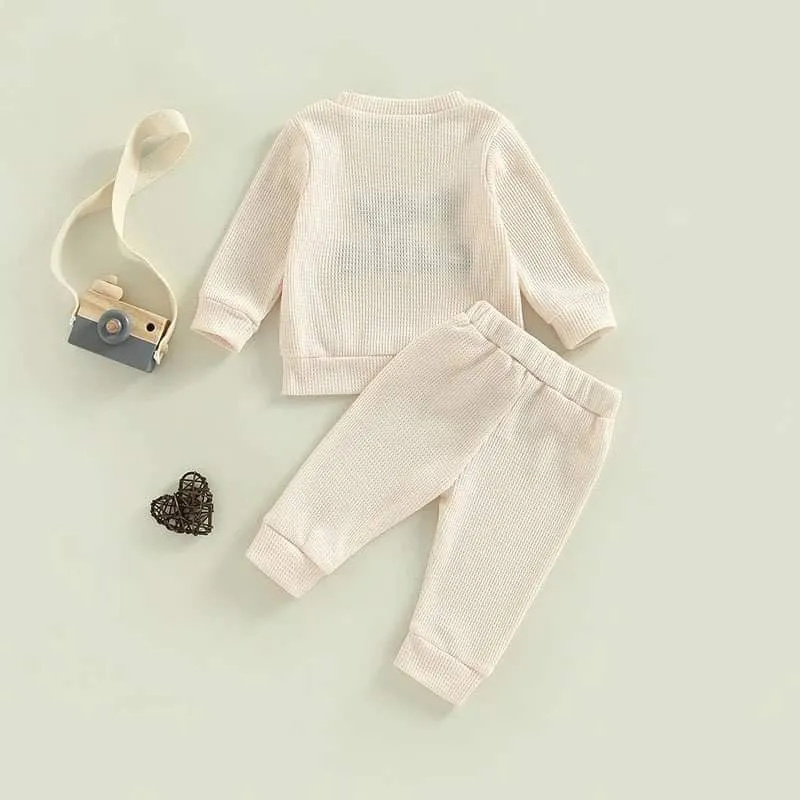 Hey Cutie Apricot 2 Piece Tracksuit Set