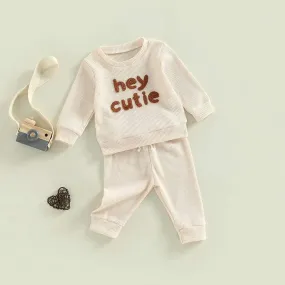 Hey Cutie Apricot 2 Piece Tracksuit Set
