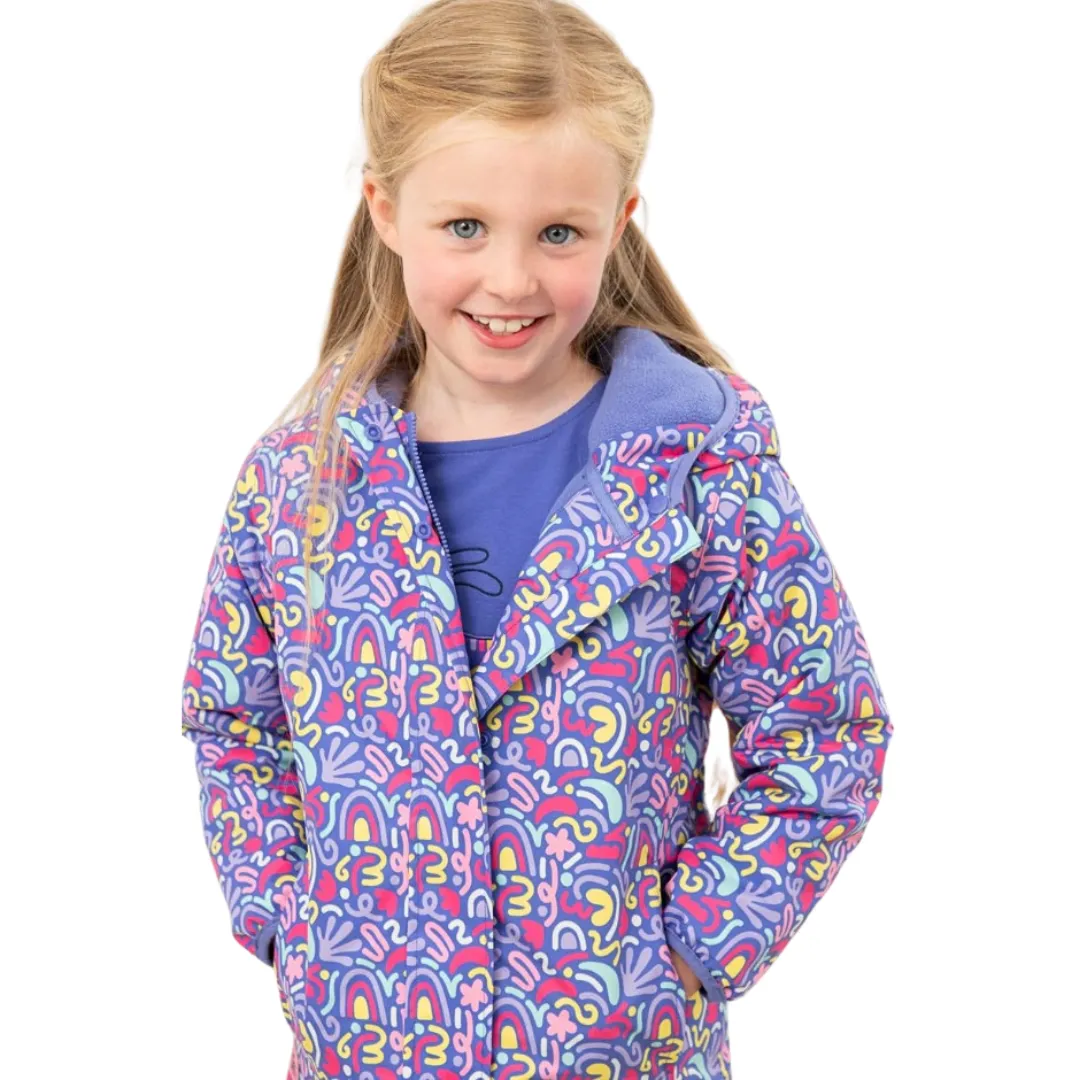 Lighthouse Girls Freya Coat Abstract Print