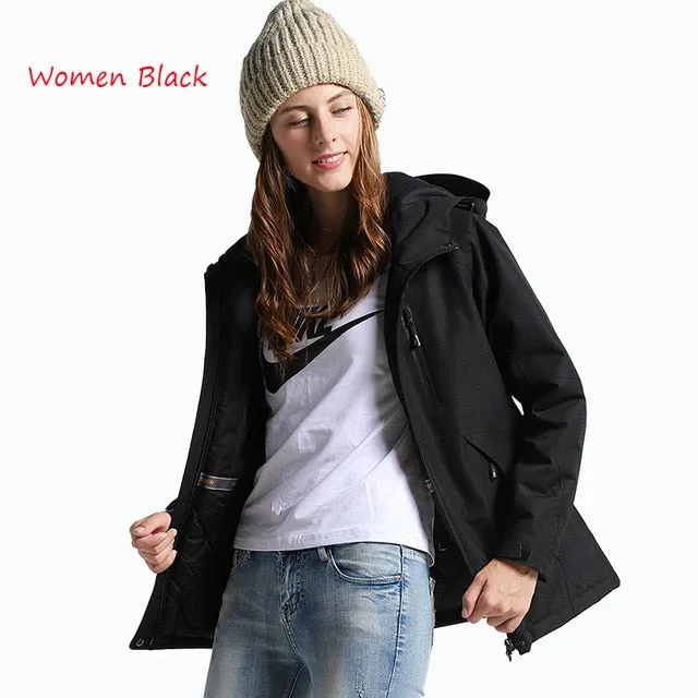 Men Women Winter Thick USB Heating Cotton Jackets Outdoor Waterproof Windbreaker Hiking Camping Trekking Climbing Skiing Coats