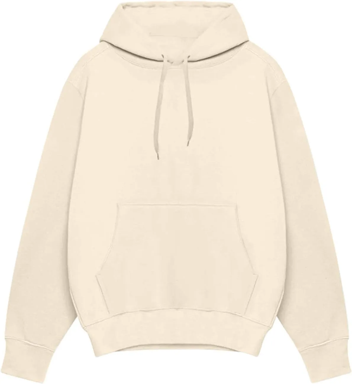 Mens Fall Winter Sweatshirt Crew Neck Drawstring Kangaroo Pockets Pullover Comfort Lightweigh Thermal Workout Hoodies