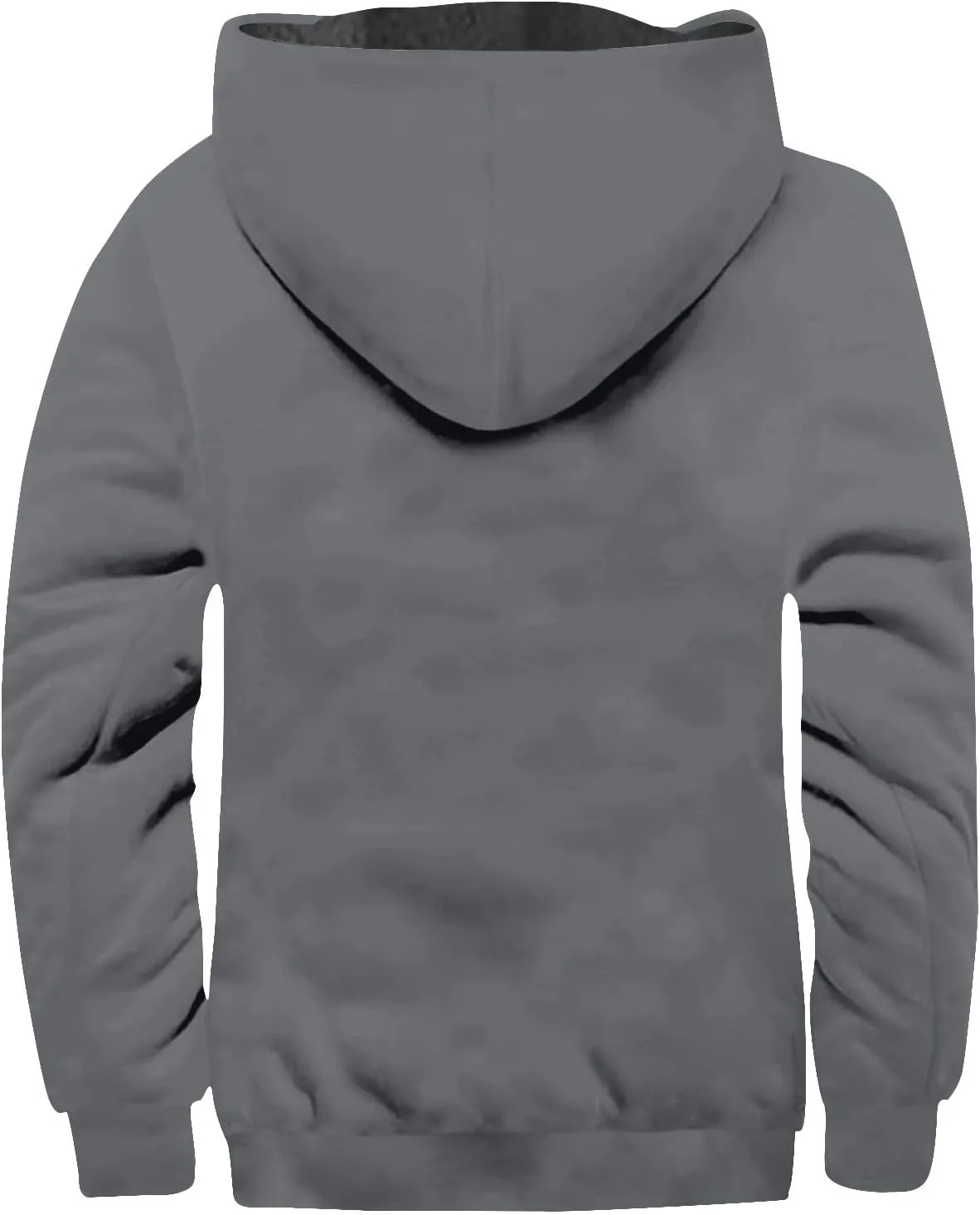 Mens Heavyweight Jacket Sherpa Lined Fleece Hooded Jacket Warm Winter Coat Full Zip Plus Size Thicked Thermal Hoodies