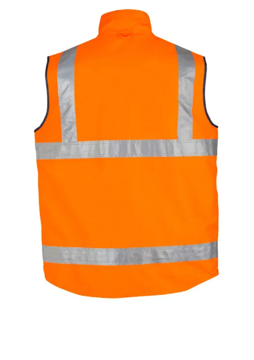 Mens Hi Vis Lightweight Fleece Lined Vest (BZ-ZV358)