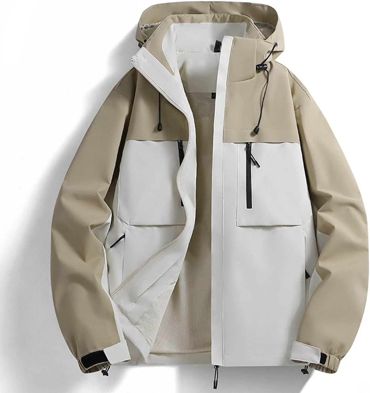 Men's Lightweight Jackets Casual Windbreaker Stylish Light Golf Full Zip Up Work Dress Business Varsity Cycling Walk