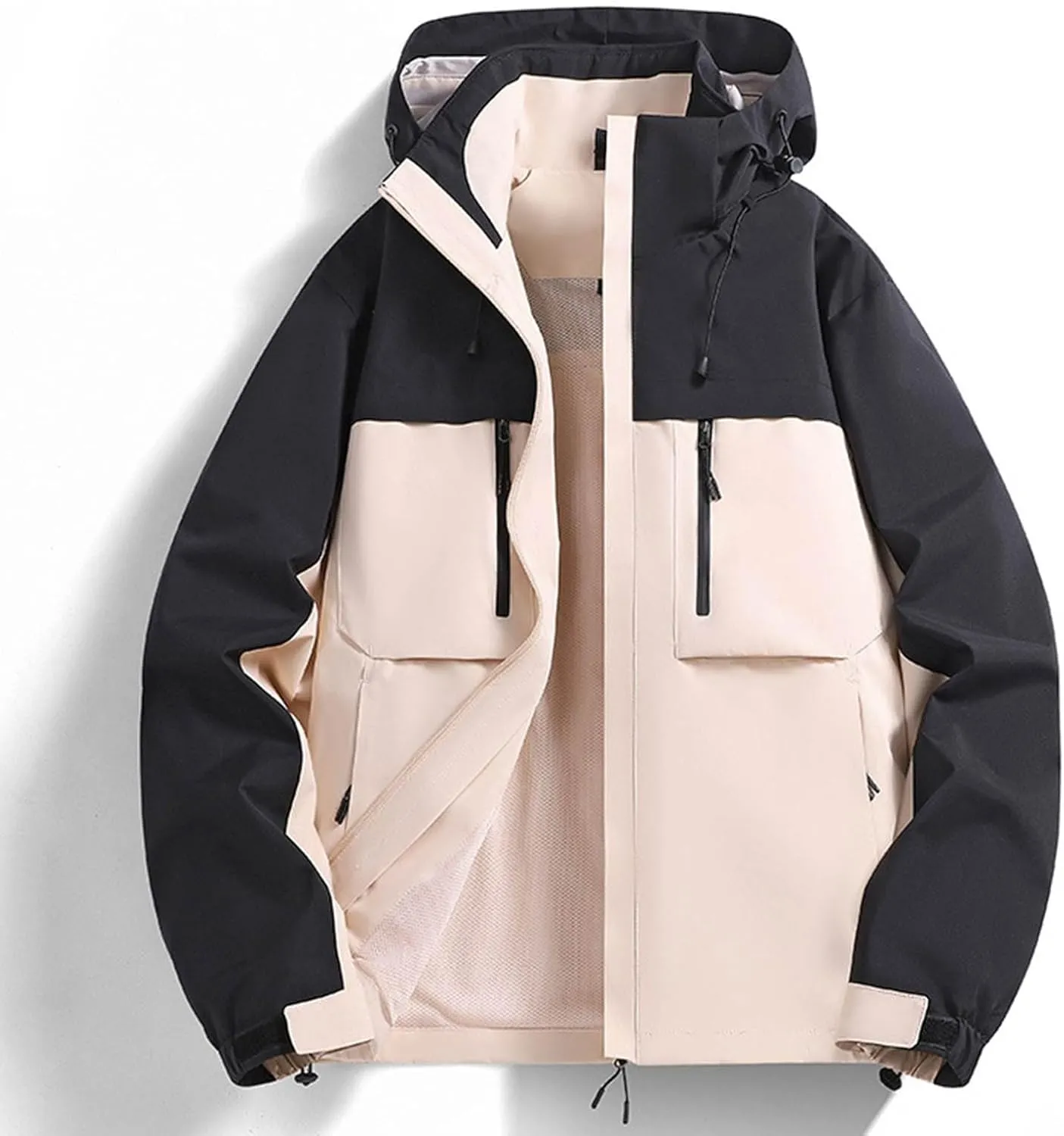 Men's Lightweight Jackets Casual Windbreaker Stylish Light Golf Full Zip Up Work Dress Business Varsity Cycling Walk