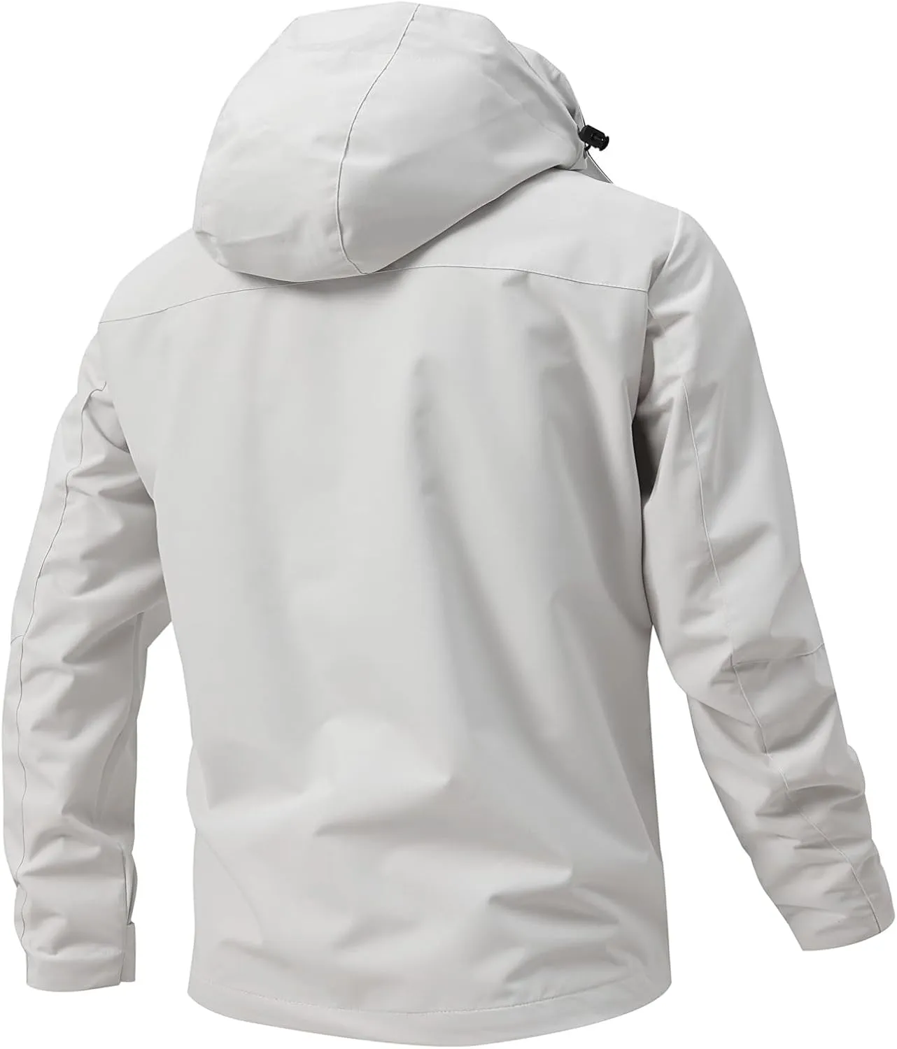 Mens Windproof Jacket Hooded Military Tactical Jacket Waterproof Windbreaker Outdoor Raincoat for Golf Cycling Camping