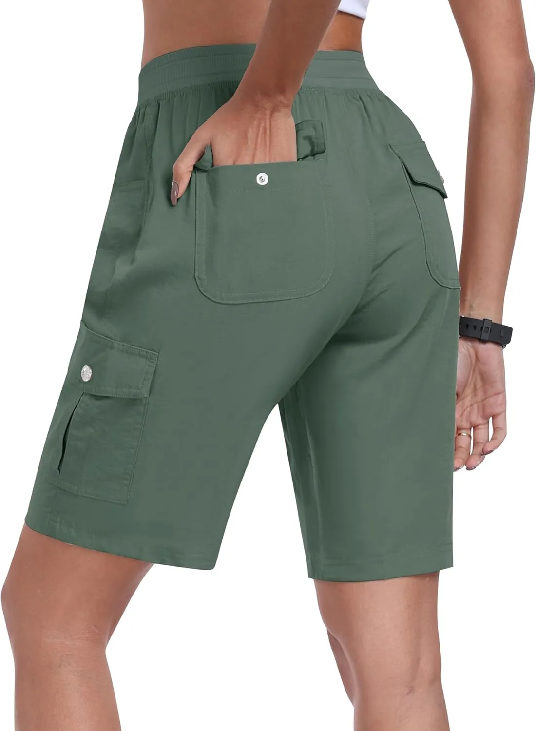 MoFiz Women's Hiking Shorts Athletic Outdoor Cargo Shorts for Women Quick Dry Running Summer Shorts with Pockets