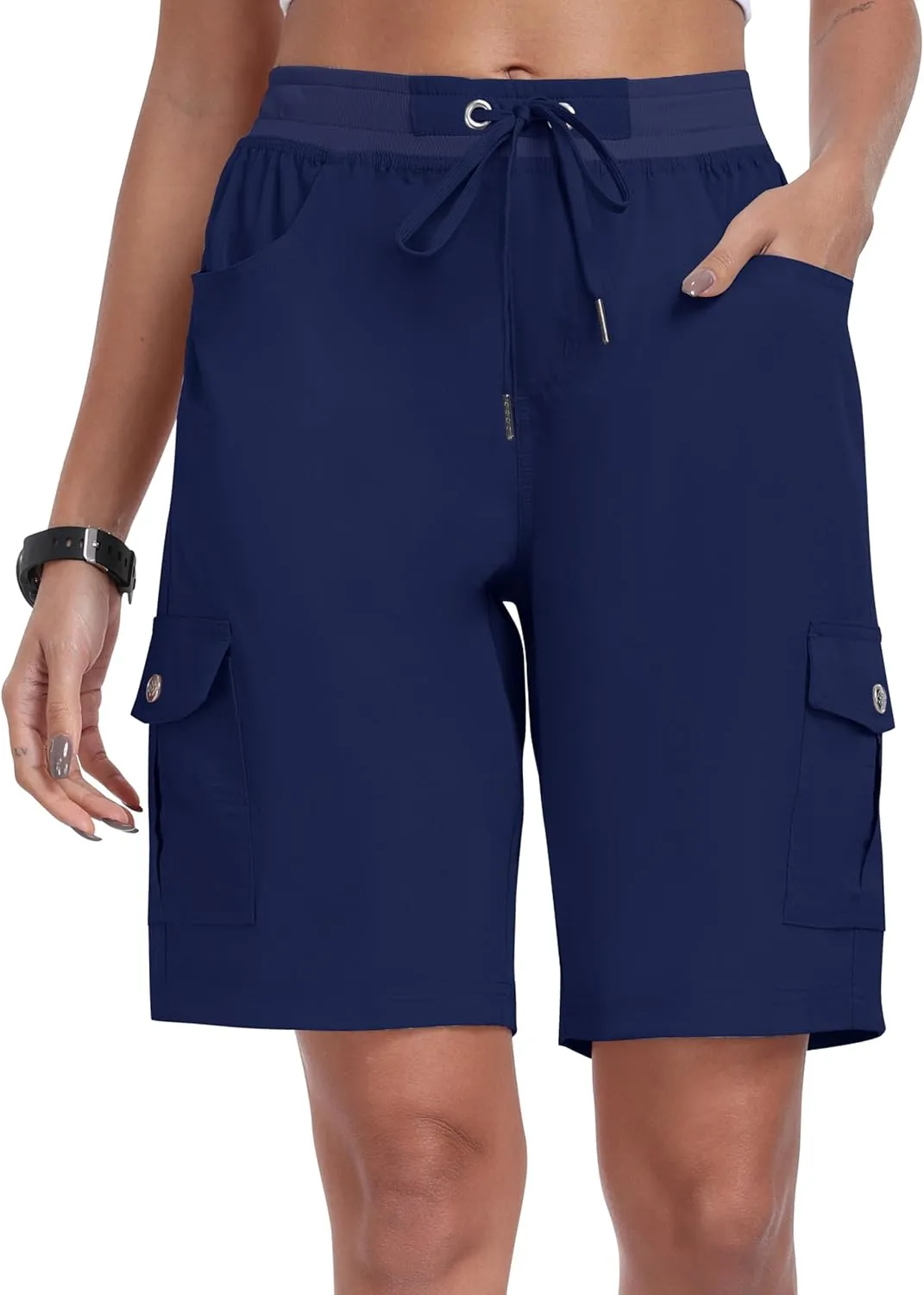 MoFiz Women's Hiking Shorts Athletic Outdoor Cargo Shorts for Women Quick Dry Running Summer Shorts with Pockets