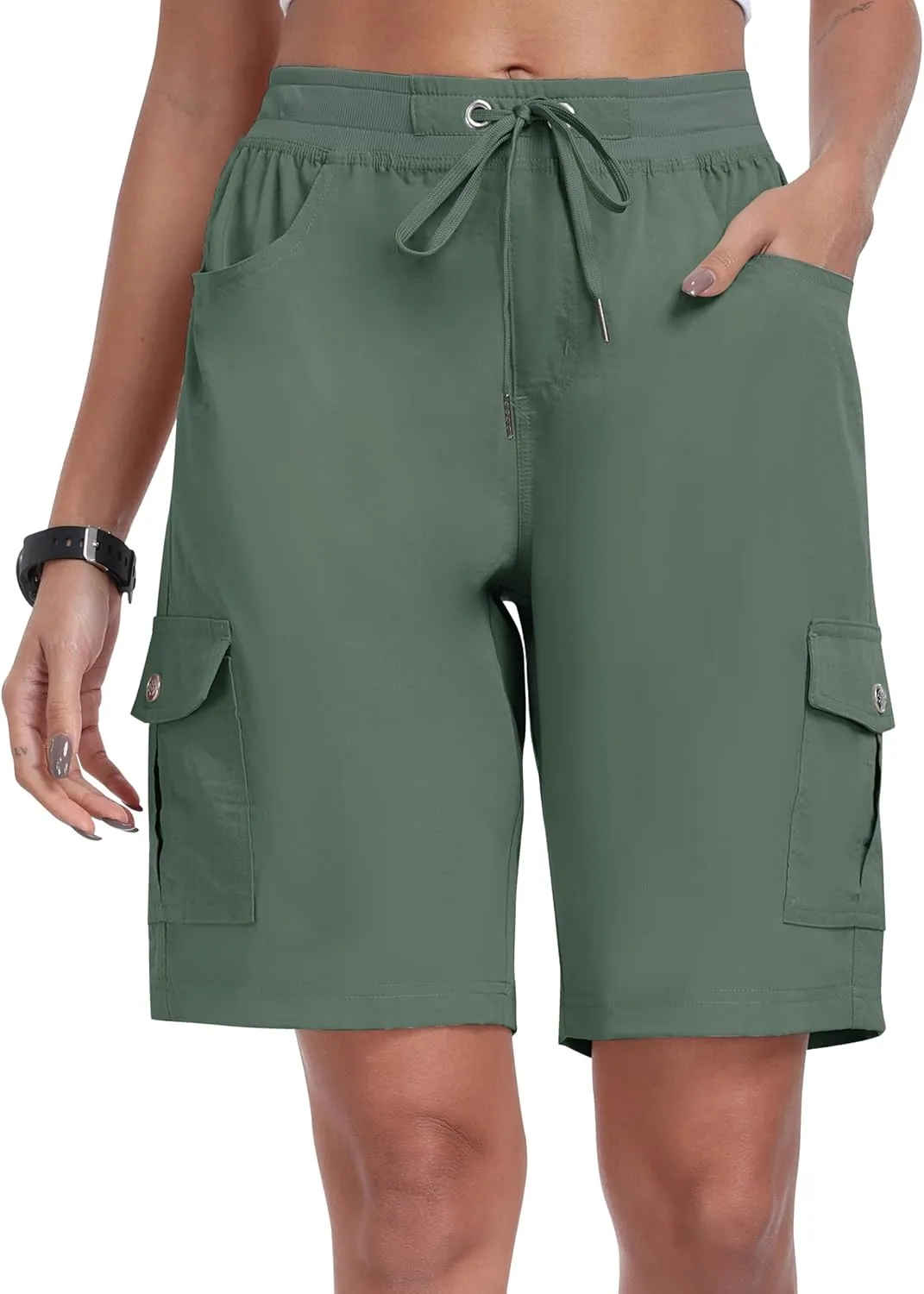 MoFiz Women's Hiking Shorts Athletic Outdoor Cargo Shorts for Women Quick Dry Running Summer Shorts with Pockets