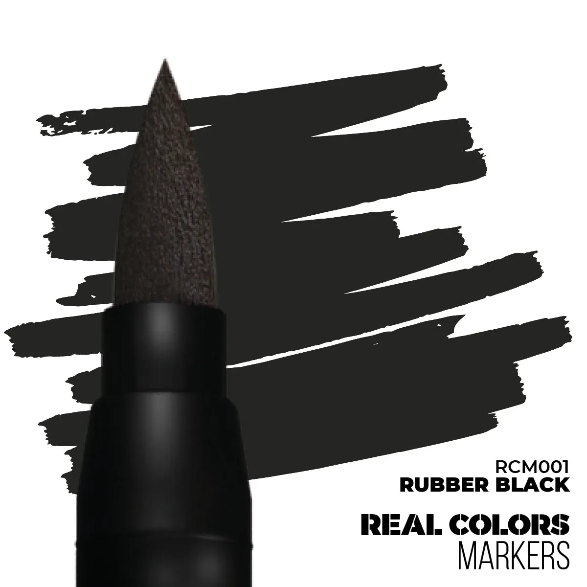 RCM001 Real Colors Markers - Rubber Black