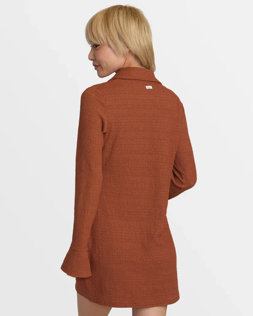 RVCA Sundae Dress - MOCHA BISQUE