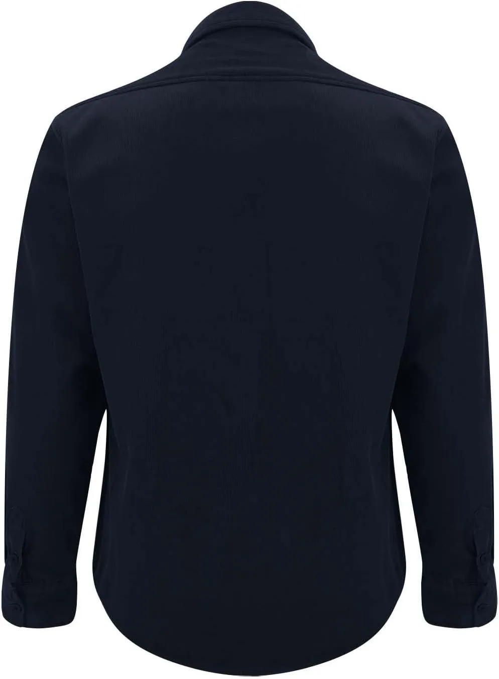 Sherpa Lined Shirt Men Plus Size Long Sleeve Cotton Snap Button Shirts Thermal Winter Casual Jacket with Chest Pocket
