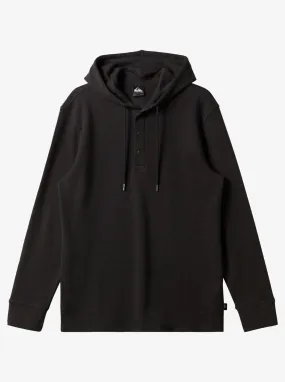 Thermal Hoodie Crew Neck Top - Tarmac