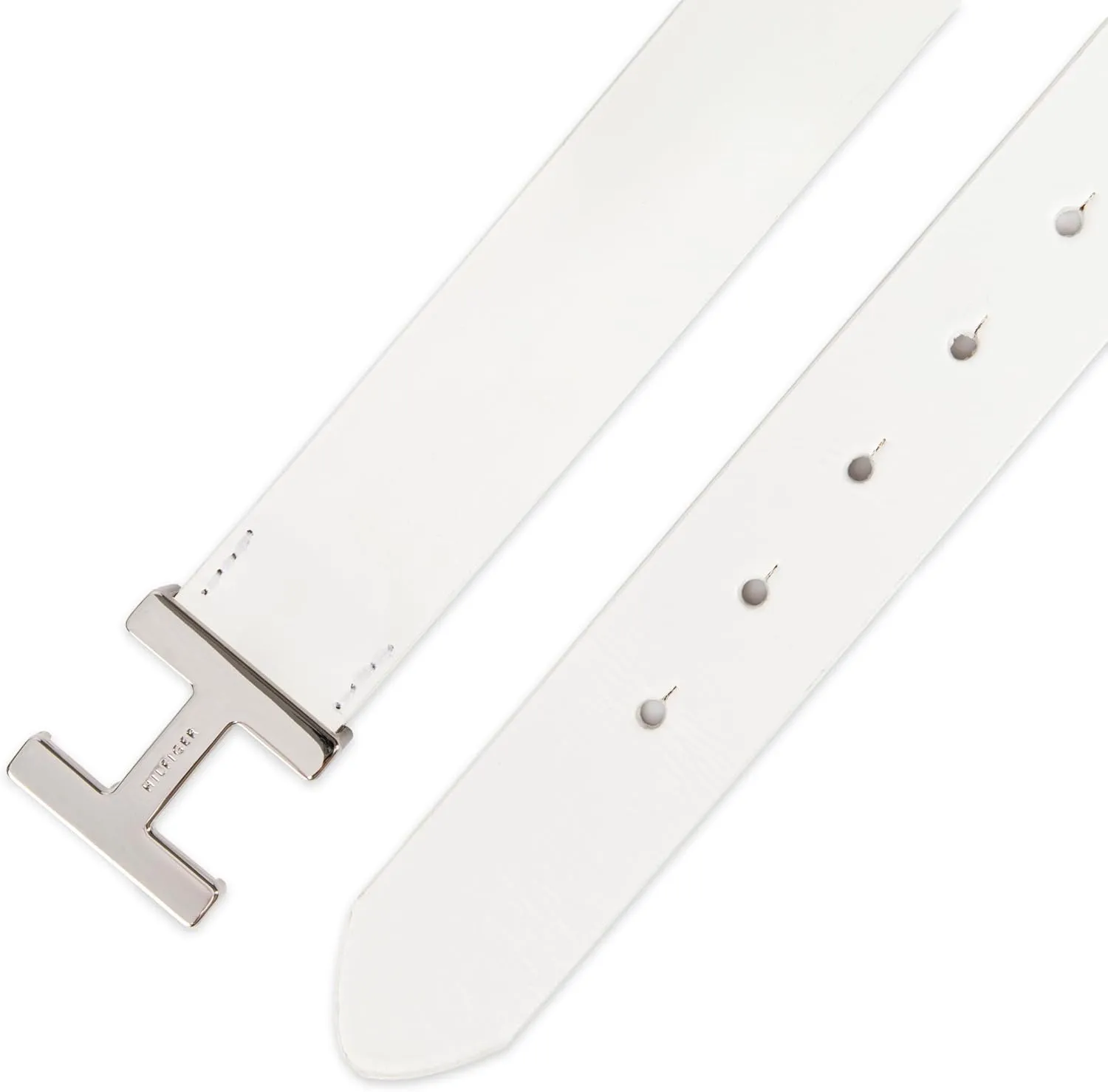 Tommy Hilfiger Women's H Monogram Plaque Buckle Casual Belt for Jeans, Trousers and Dresses