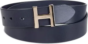 Tommy Hilfiger Women's H Monogram Plaque Buckle Casual Belt for Jeans, Trousers and Dresses