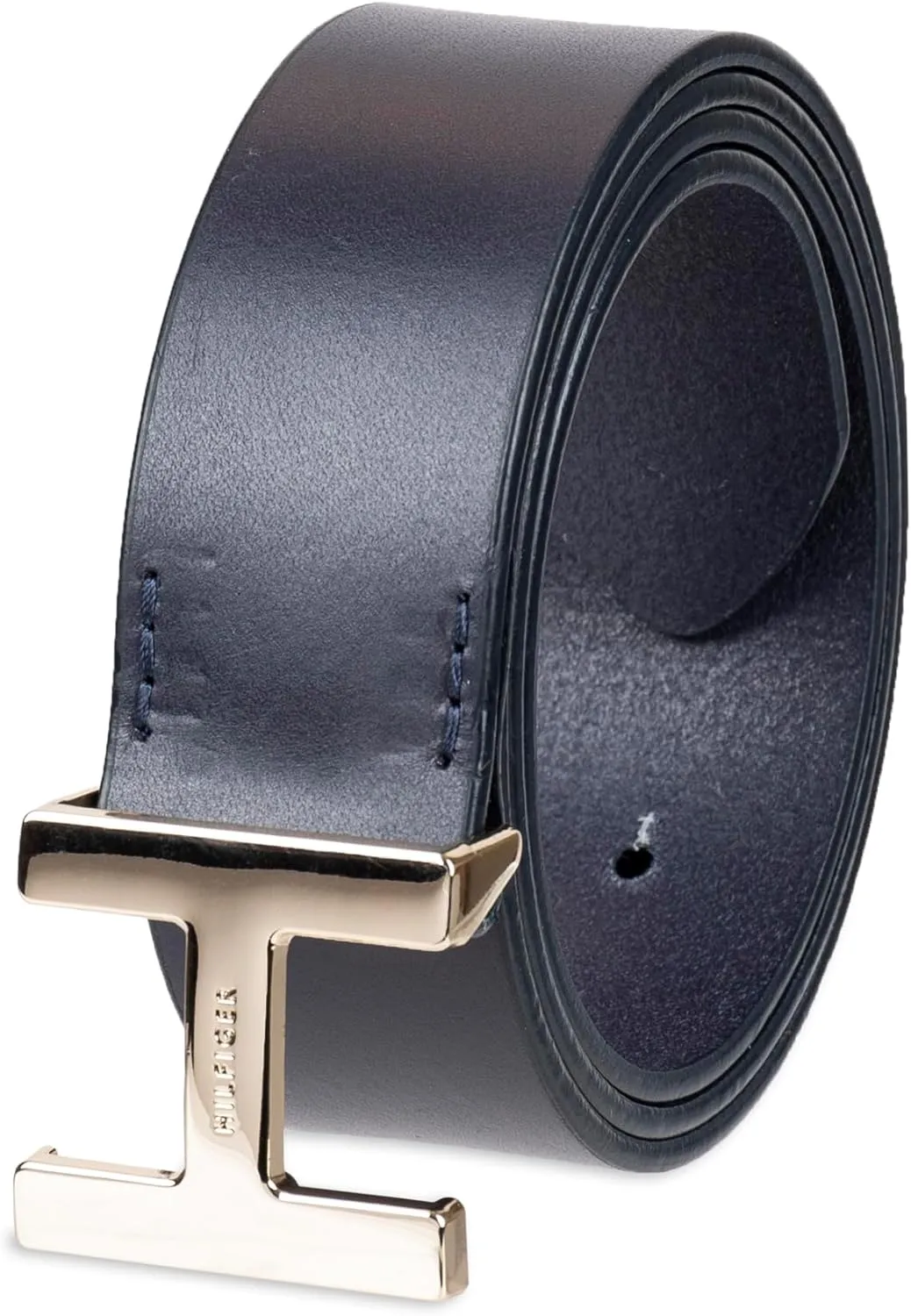 Tommy Hilfiger Women's H Monogram Plaque Buckle Casual Belt for Jeans, Trousers and Dresses