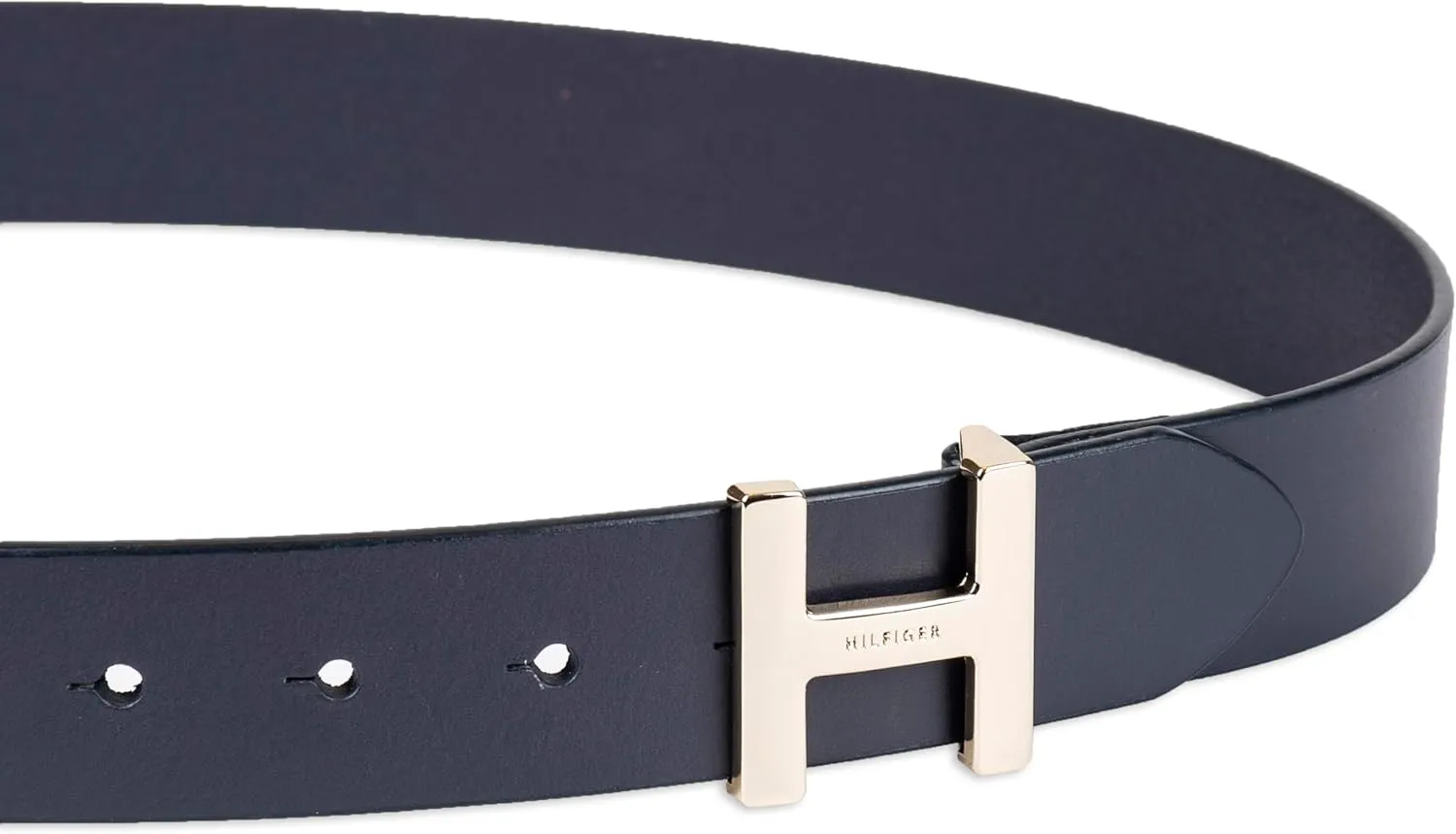 Tommy Hilfiger Women's H Monogram Plaque Buckle Casual Belt for Jeans, Trousers and Dresses