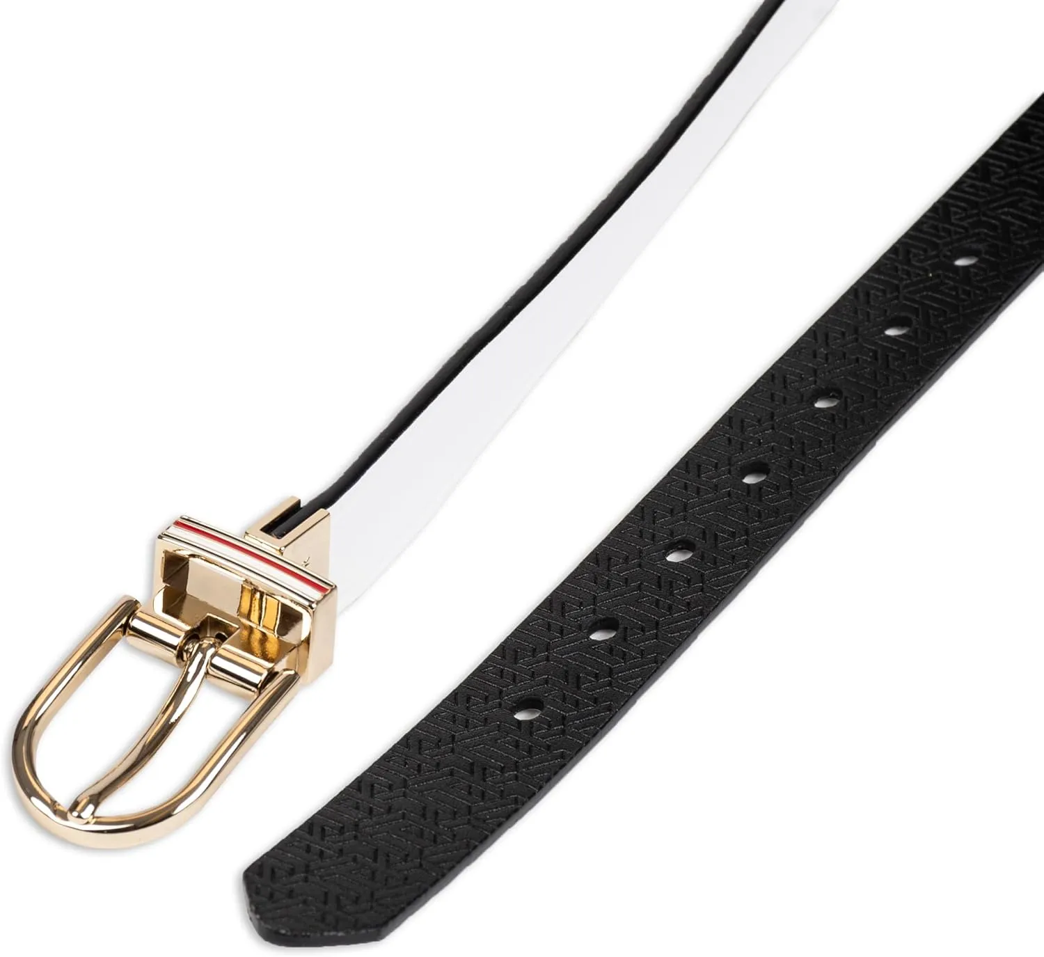 Tommy Hilfiger Women's Two-in-one Reversible Slim Width Casual Leather Belt for Jeans, Trousers and Dresses