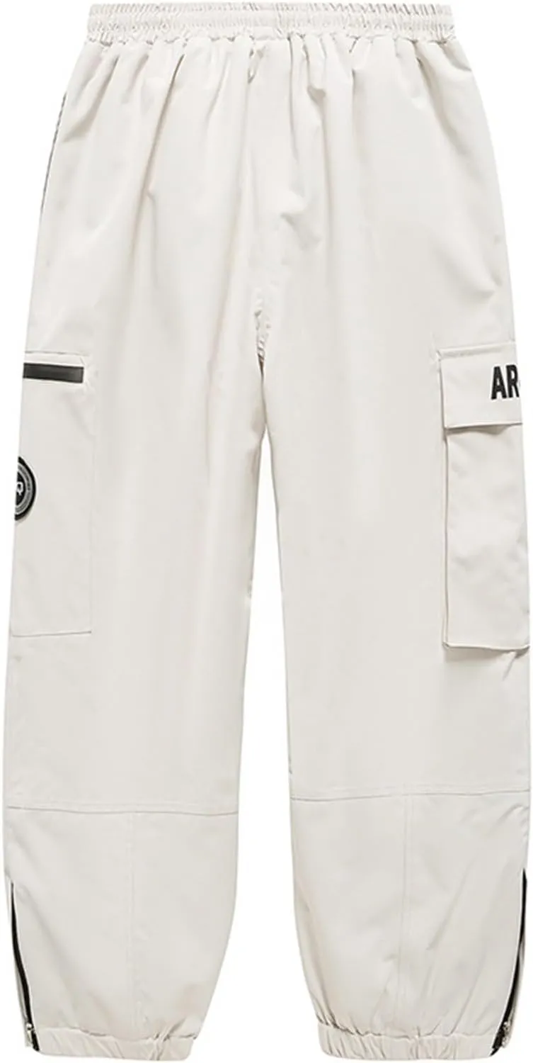 Women's Snow Hiking Pants Insulated Outdoor Snow Ski Pants Warm Winter Soft Shell with Pockets