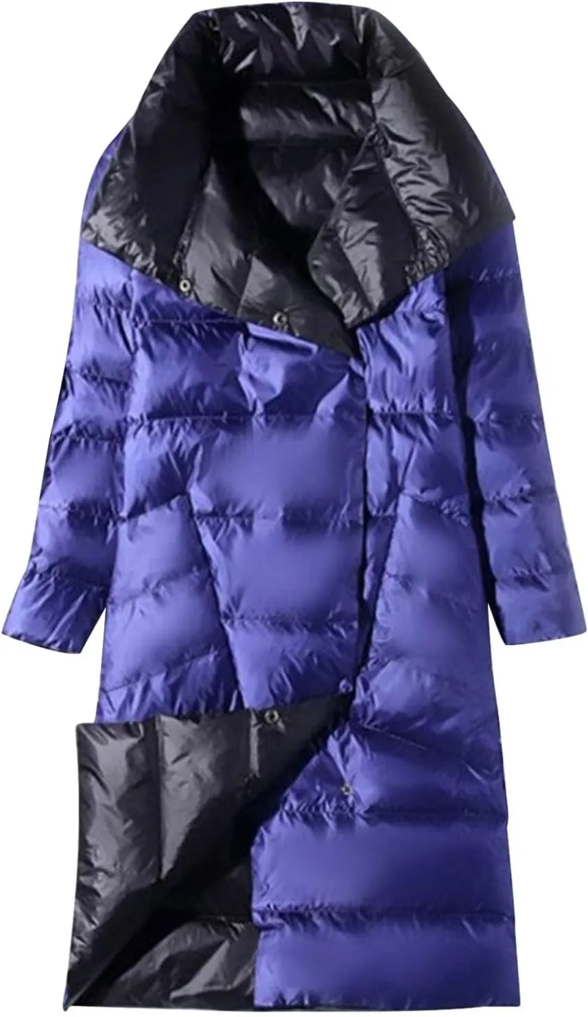Womens Winter Coats Plus Size Waterproof Long Winter Coat Warm Puffer Jacket Thickened Down Parka Maxi Coat