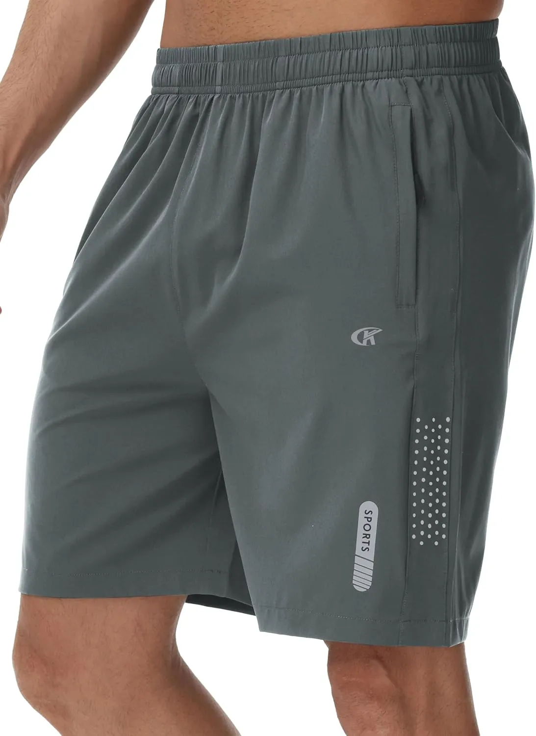 YuKaiChen Men's Athletic Running Shorts Quick Dry Workout Shorts Lightweight Sports Gym Basketball Shorts Hiking